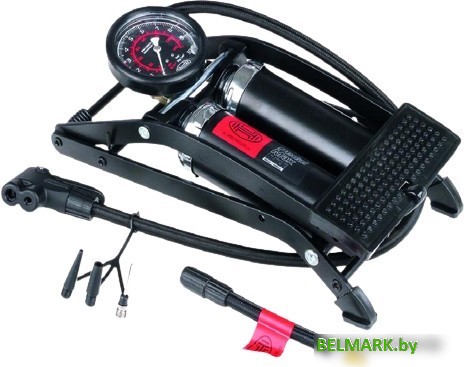 Насос ножной велосипедный Heyner PedalMax PRO (черный) - фото
