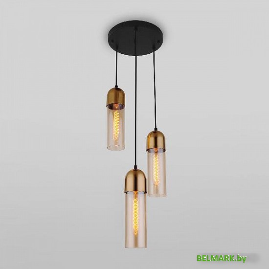 Подвесная люстра Евросвет Airon 50180/3 янтарный - фото2