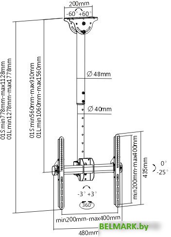 Кронштейн Arm Media LCD-1800W - фото2