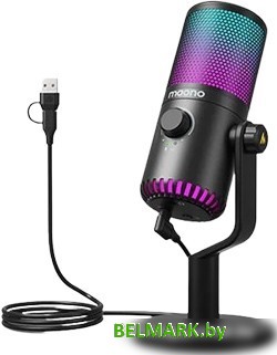 Проводной микрофон Maono DM30 RGB (черный) - фото