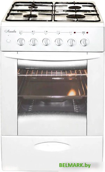 Кухонная плита Лысьва ЭГ 404 МС-2у (без крышки, решетка чугун, белый) - фото