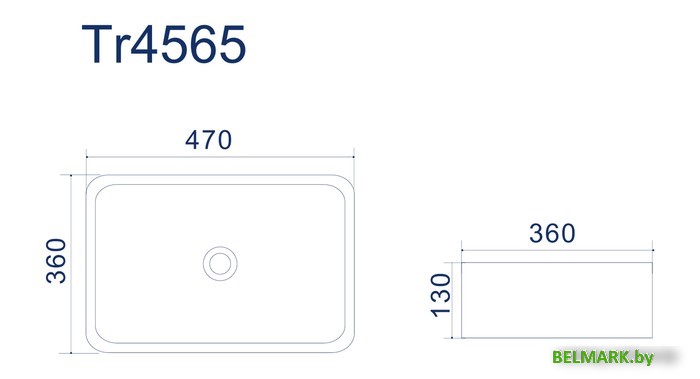 Умывальник Uptrend Aura (жемчужно белый) - фото
