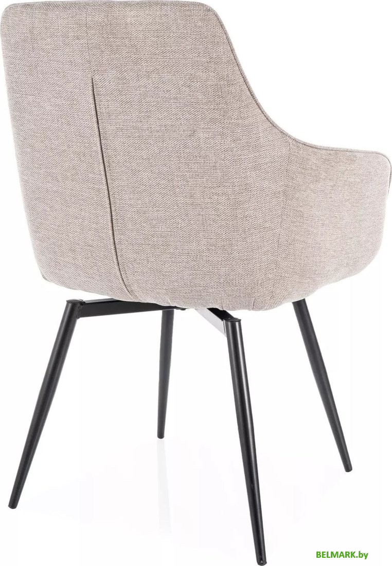 Стул с подлокотниками Signal Servio Brego 31 (светло-бежевый/черный) - фото2