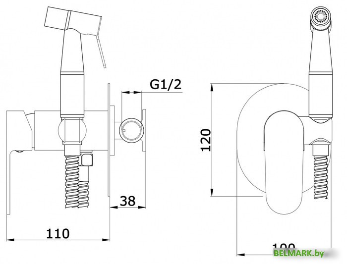 Гигиенический душ Vieir V283551-S - фото2