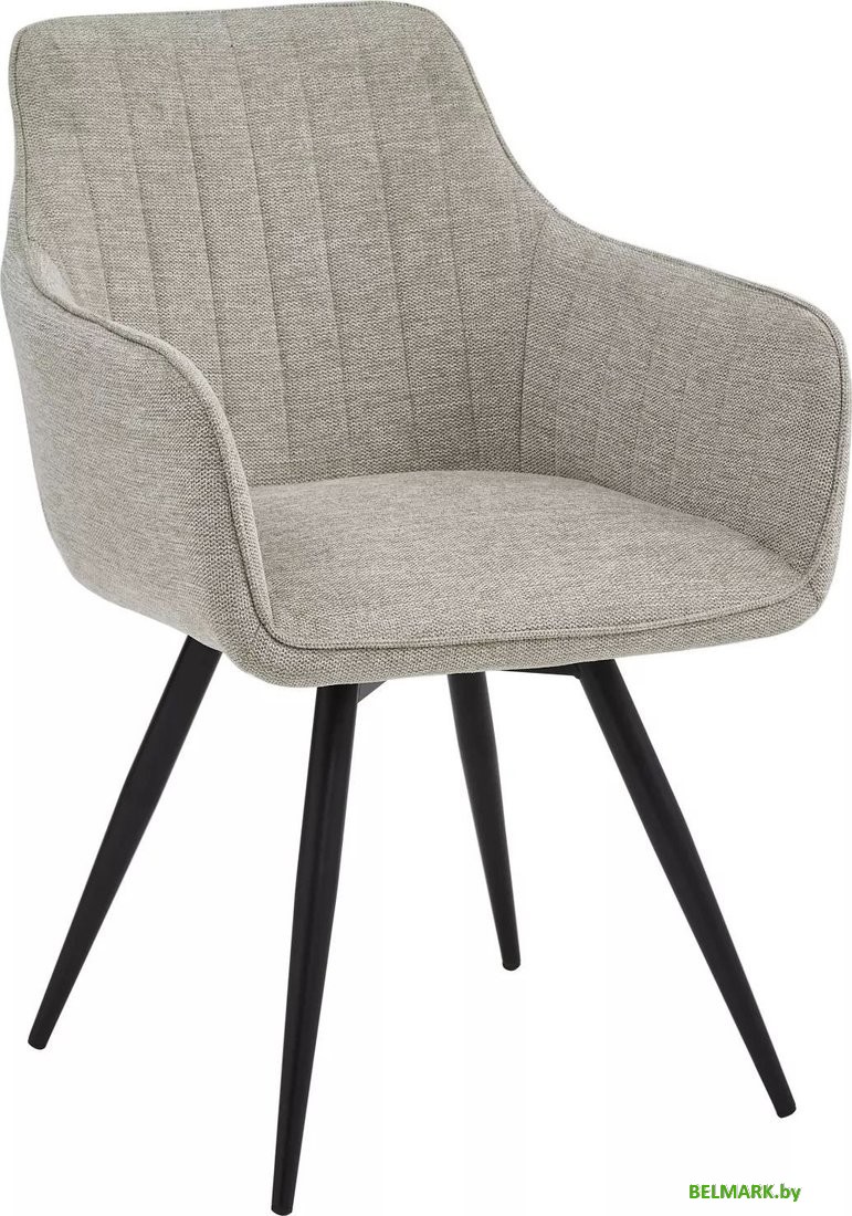 Стул с подлокотниками Signal Ballo Brego 07 (светло-серый/черный) - фото