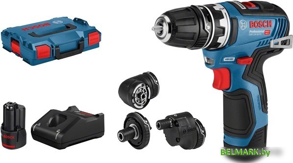 Дрель-шуруповерт Bosch GSR 12V-35 FC Professional 06019H3000 (с 2-мя АКБ, кейс) - фото
