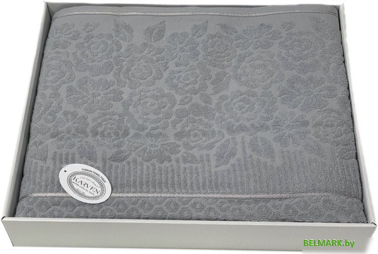 Плед Karven Rose Евро P 959 v7 (светло-серый) - фото