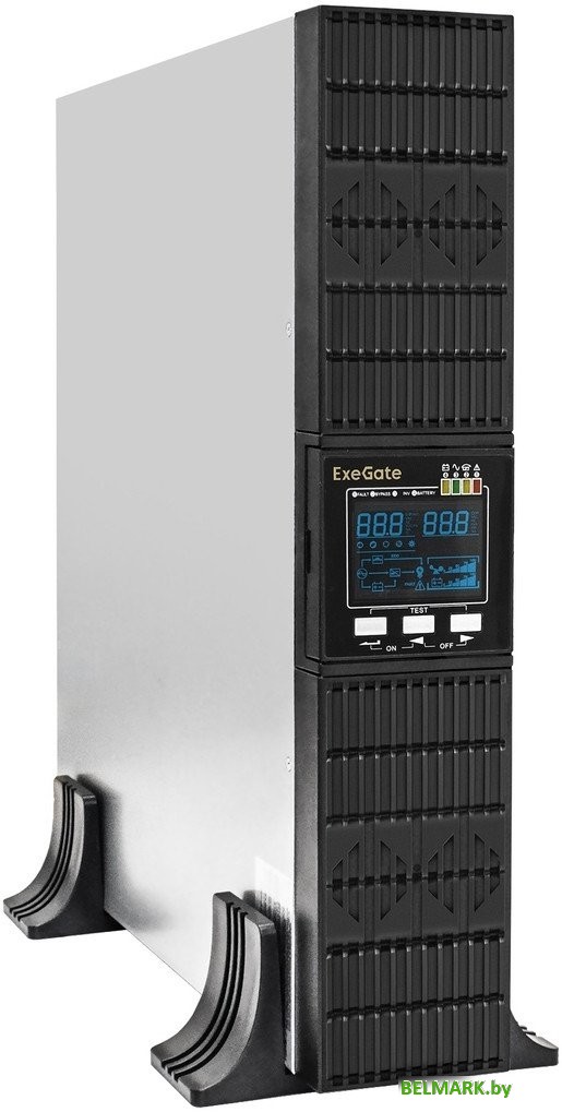 Источник бесперебойного питания ExeGate PowerExpert ULS-1000.LCD.AVR.C13.USB.RS232.SNMP.2U - фото
