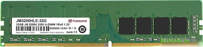 Оперативная память Transcend JetRam 32GB DDR4 PC4-25600 JM3200HLE-32G - фото