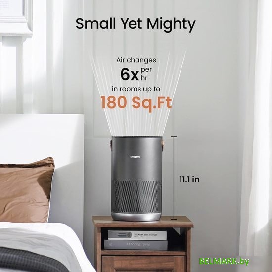 Очиститель воздуха SmartMi Air Purifier P1 ZMKQJHQP11 (международная версия, темно-серый) - фото2