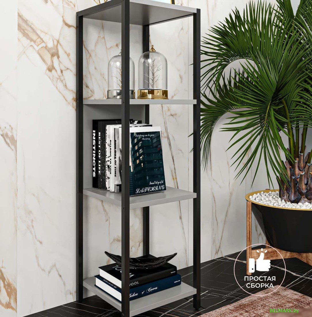 Стеллаж Макс Стайл СтМ-1220-U732ST9 (Egger серый асфальт U732 ST9) - фото2