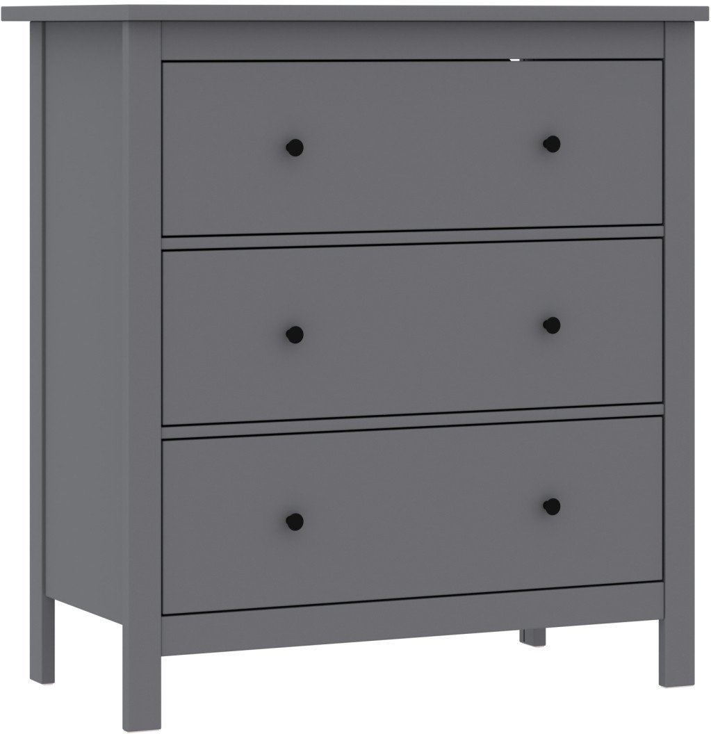 Комод Mio Tesoro Сага 3 ящика 2.08.02.020.4 (серый) - фото