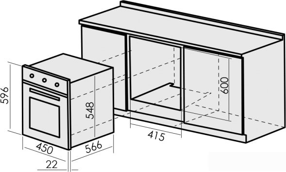 Электрический духовой шкаф MBS DE-452 - фото2