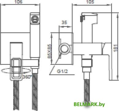 Смеситель Gappo G7217-3 - фото2