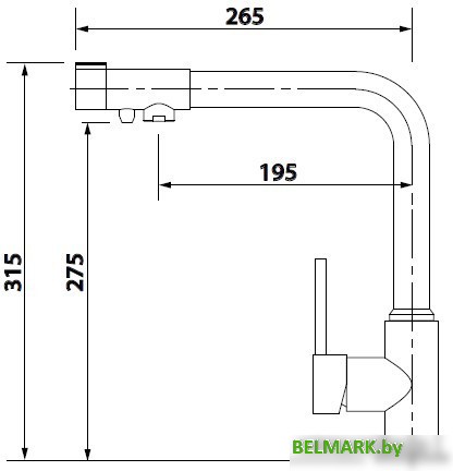 Смеситель Kaiser Teka (белый) [13044-10] - фото2