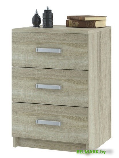Комод НК-Мебель Лофт 420 с 3-мя ящиками 72230011 (дуб сонома) - фото