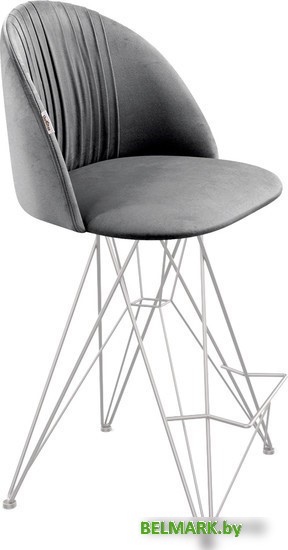 Стул Sheffilton SHT-ST35-1/S66-1 (угольно-серый/хром лак) - фото