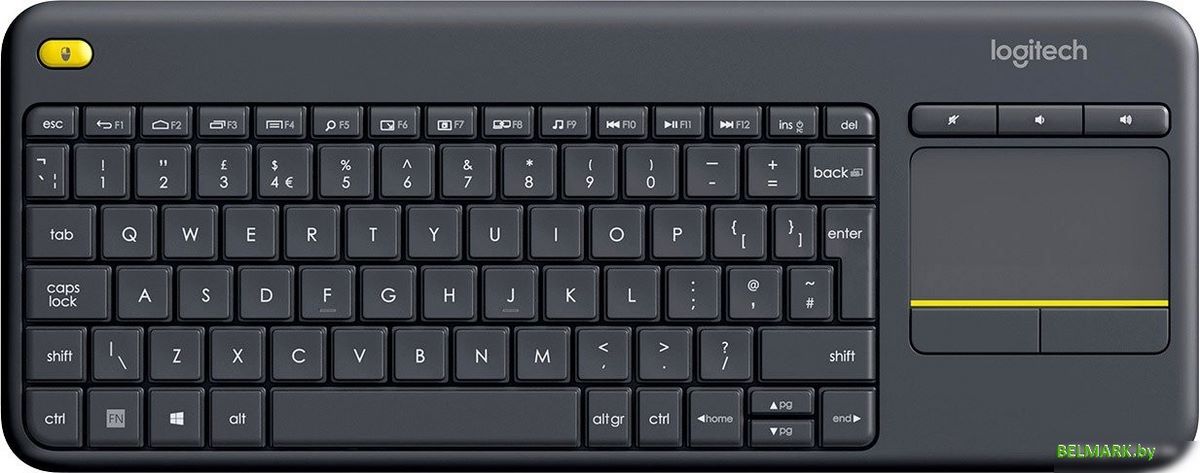 Клавиатура Logitech K400 Plus 920-007145 (черный, нет кириллицы) - фото