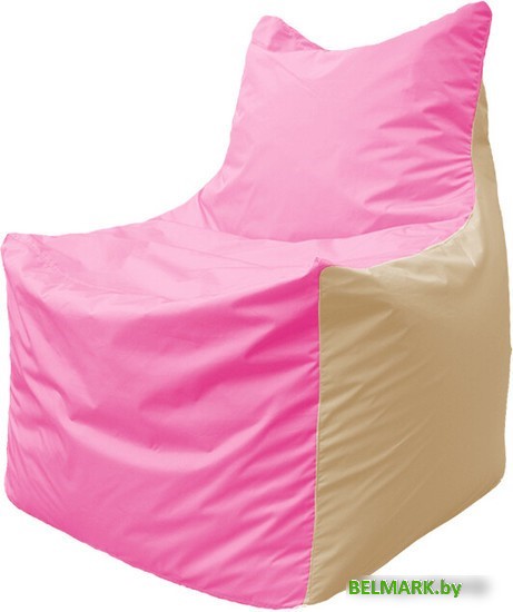 Кресло-мешок Flagman Фокс Ф2.1-196 (розовый/бежевый) - фото