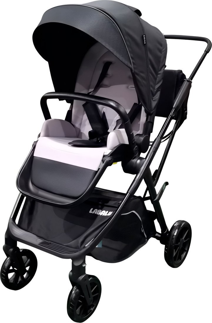 Коляска прогулочная «книга» Labalu Wave Q7 (черный) - фото
