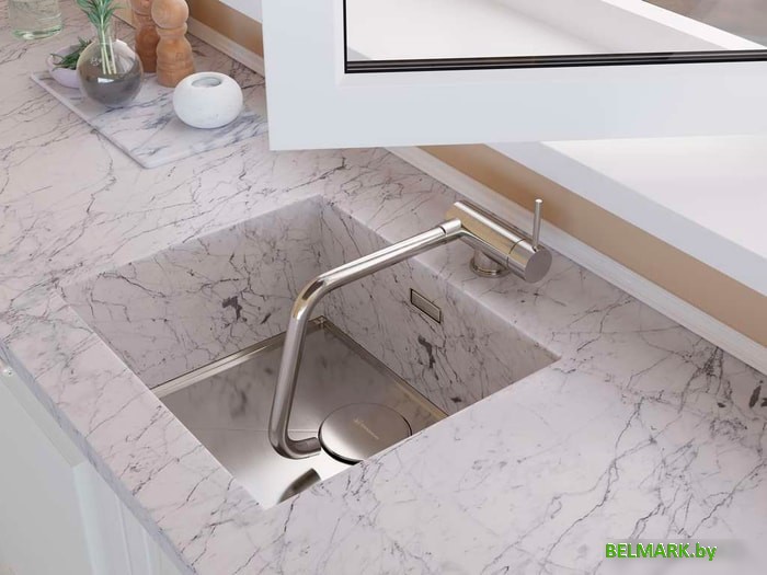 Кухонная мойка Omoikiri Kasen 53-INT GM (вороненая сталь) - фото2