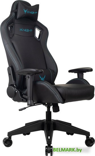 Офисное кресло Бюрократ Knight Outrid Smile (экокожа черный) - фото