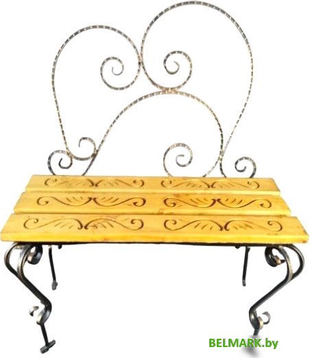 Скамейка Saniji Завиток С76 1000x400x1000 - фото