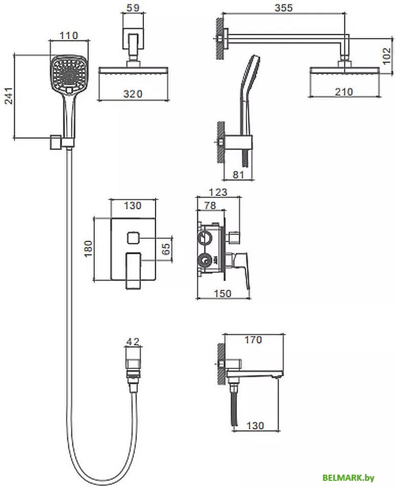 Душевая система Splenka S01.27.06 - фото2