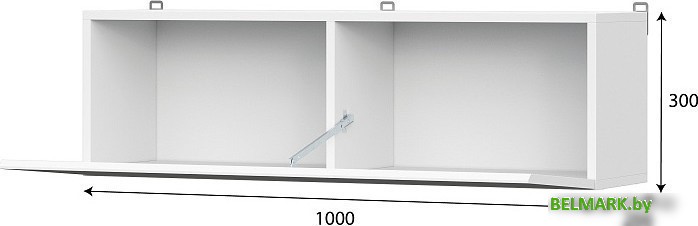 Полка NN мебель Токио 00-00106121 (белый текстурный) - фото2