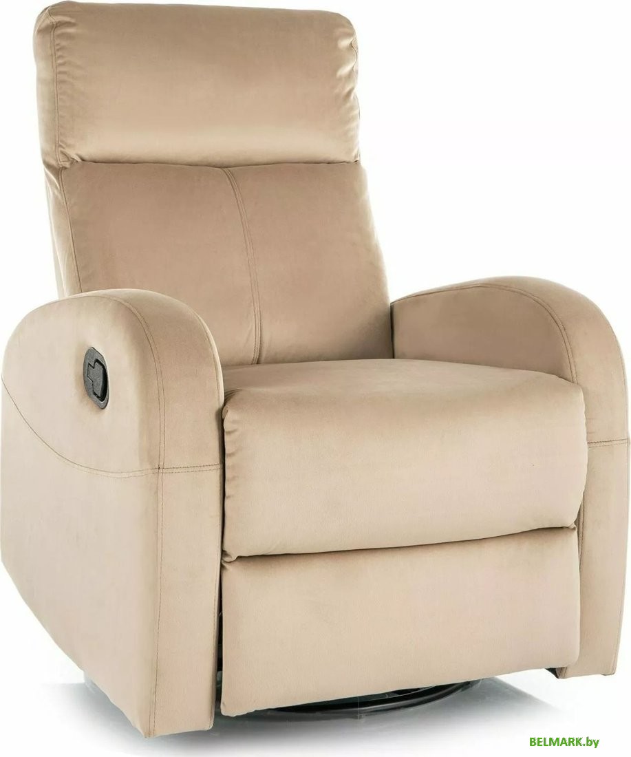 Кресло-глайдер Signal Olimp Velvet Bluvel 28 (бежевый) - фото