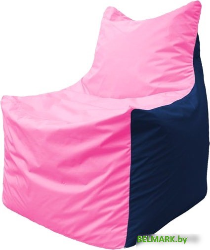Кресло-мешок Flagman Фокс Ф2.1-192 (розовый/тёмно-синий) - фото