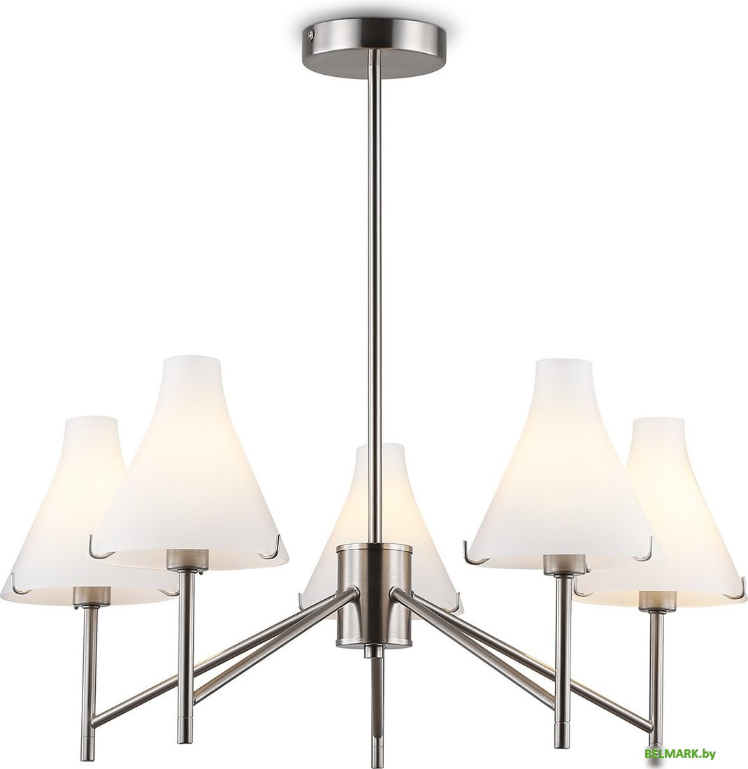 Подвесная люстра Ambrella LH57123/5 SN/FR (никель/белый матовый) - фото2
