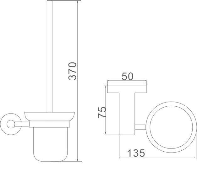 Ершик для унитаза Ledeme L71710B - фото2
