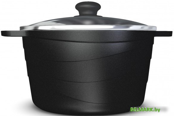 Кастрюля Нева металл посуда Черный гранит 186660 - фото