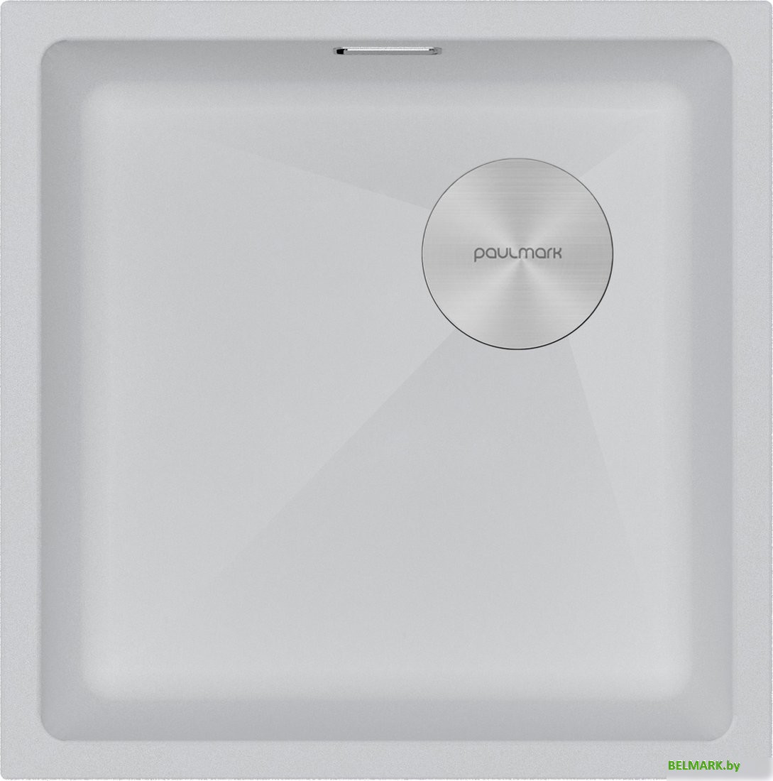 Кухонная мойка Paulmark IT-Granit Lumi 45 Uni-Skew LU45SK-WH - фото