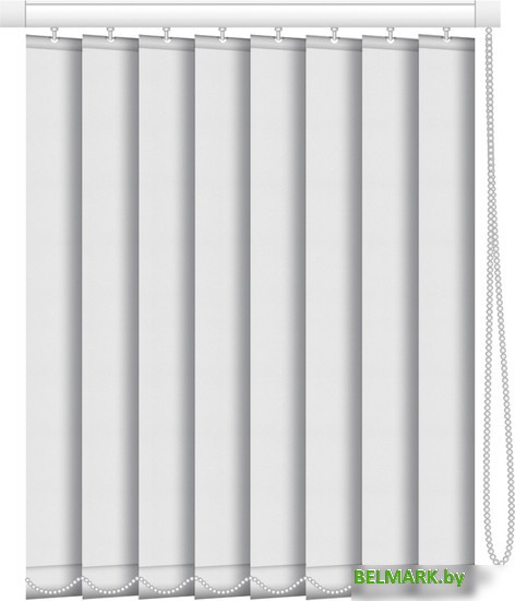 Жалюзи вертикальные АС МАРТ Плейн блэкаут 0225 250x140 (белый) - фото