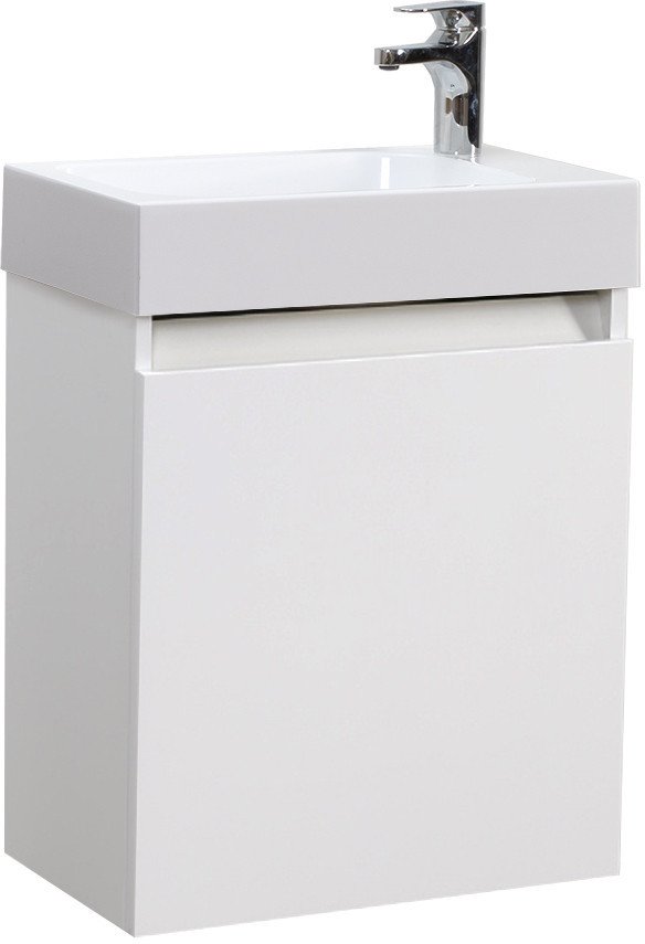 Belux Тумба с умывальником Темпо НП 50 (1, белый глянец) - фото