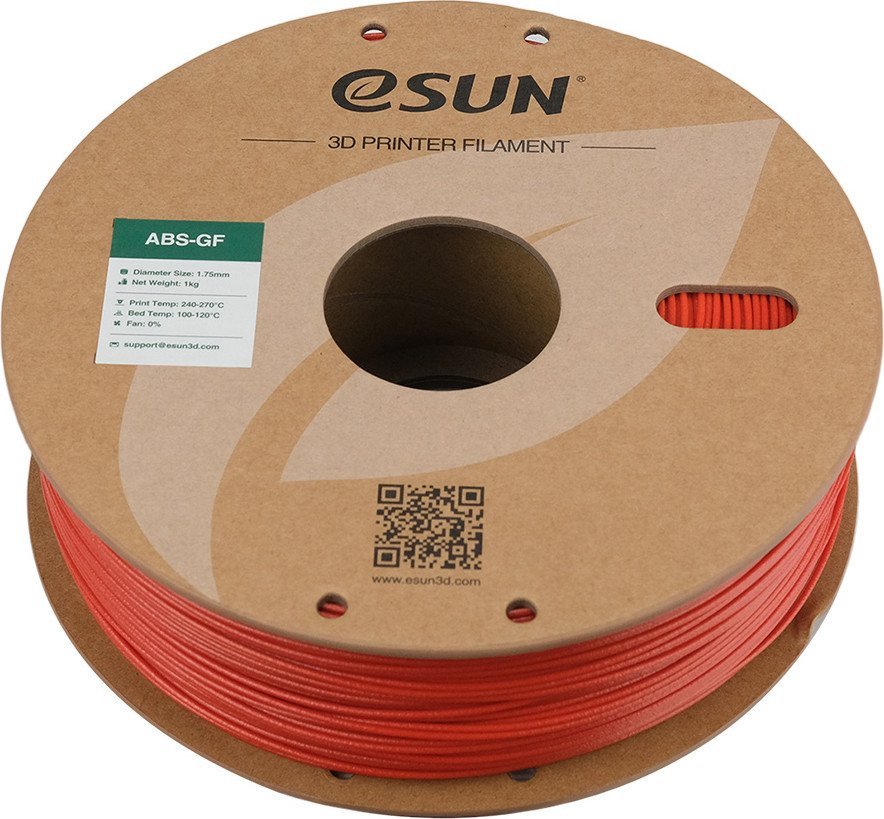 Пластик eSUN ABS-GF ABS-GF175R1TZ1 (1.75мм, 1кг, красный) - фото2