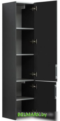 Aquanet Шкаф-пенал Алвита 35 00240197 (серый антрацит) - фото2