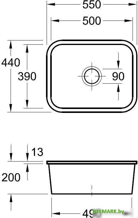 Кухонная мойка Villeroy & Boch Cisterna 60 C 670601R1 - фото2