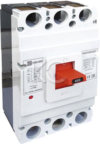 Выключатель автоматический КС ВА 88-400S 315А 3P 35кА SVA88-3-40031535 - фото