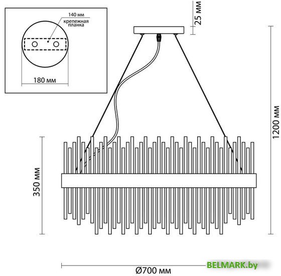 Подвесная люстра Odeon Light Focco 4722/18 - фото2