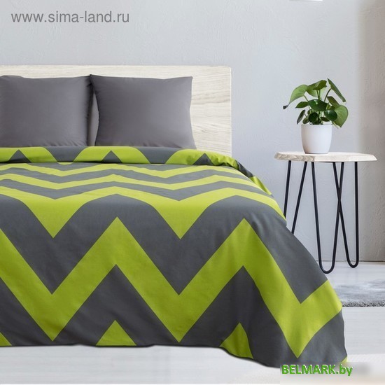 Постельное белье Этель Зеленый шеврон 2565783 - фото