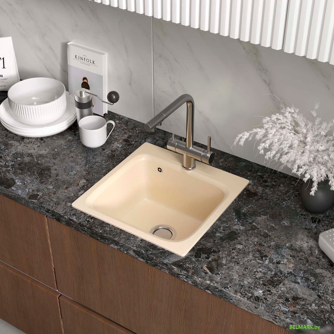 Кухонная мойка Reflexion Base RX0743BE - фото