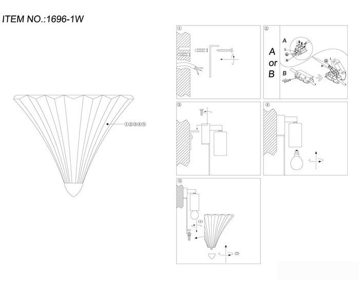 Бра Favourite Iris 1696-1W - фото2