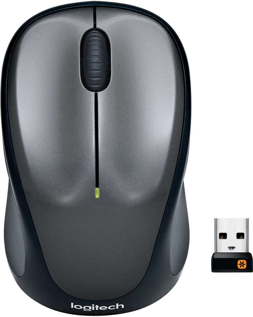 Мышь Logitech M235 Wireless Mouse (серый) [910-002201] - фото