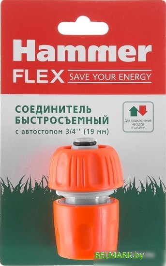 Коннектор Hammer Соединитель быстросъемный с автостопом 3/4" 236-016 - фото