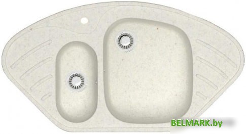 Кухонная мойка Berge BR-9550 (белый матовый) - фото