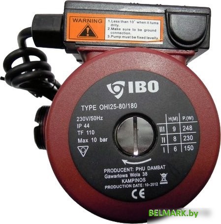 Циркуляционный насос IBO OHI 25-80/180 - фото