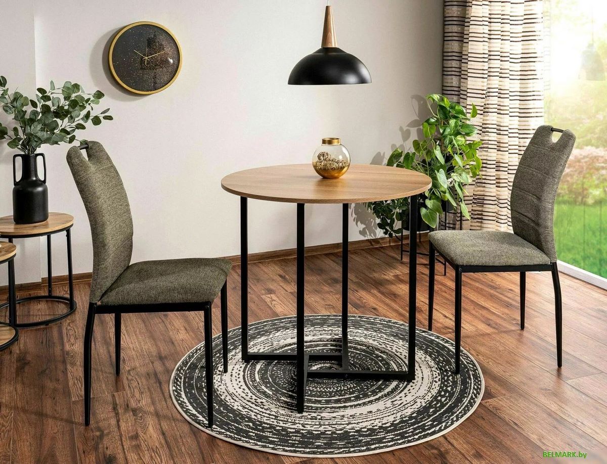 Кухонный стол Signal Alto II ALTOIIDC80 (дуб/черный) - фото2